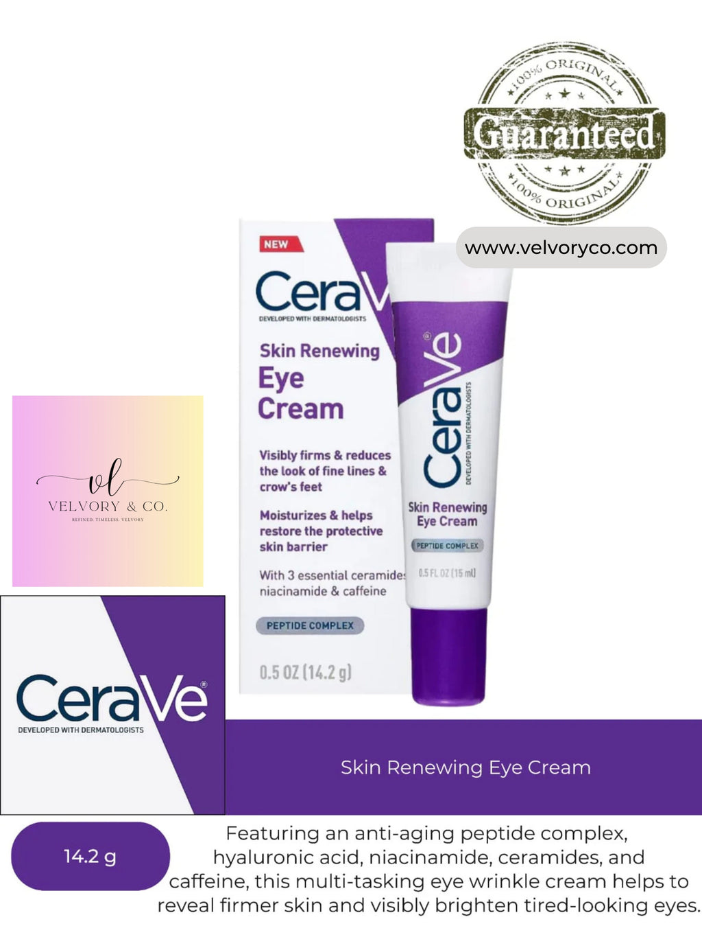 CeraVe- Skin Renewing Eye Cream 14.2g