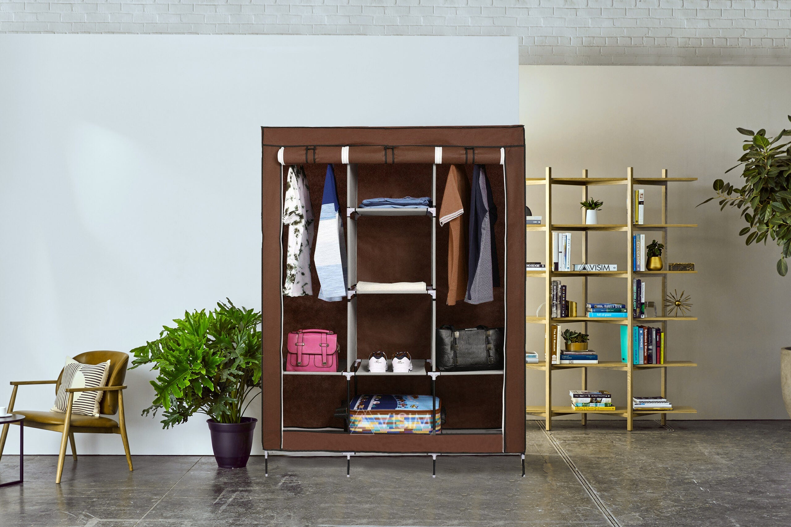3 Layer Storage Wardrobe Model 88130 Shelf Rack Fancy And Foldable
