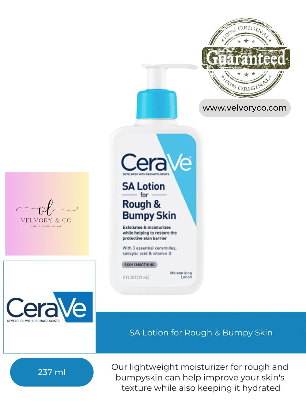 CeraVe- SA Lotion for Rough & Bumpy Skin 237ml