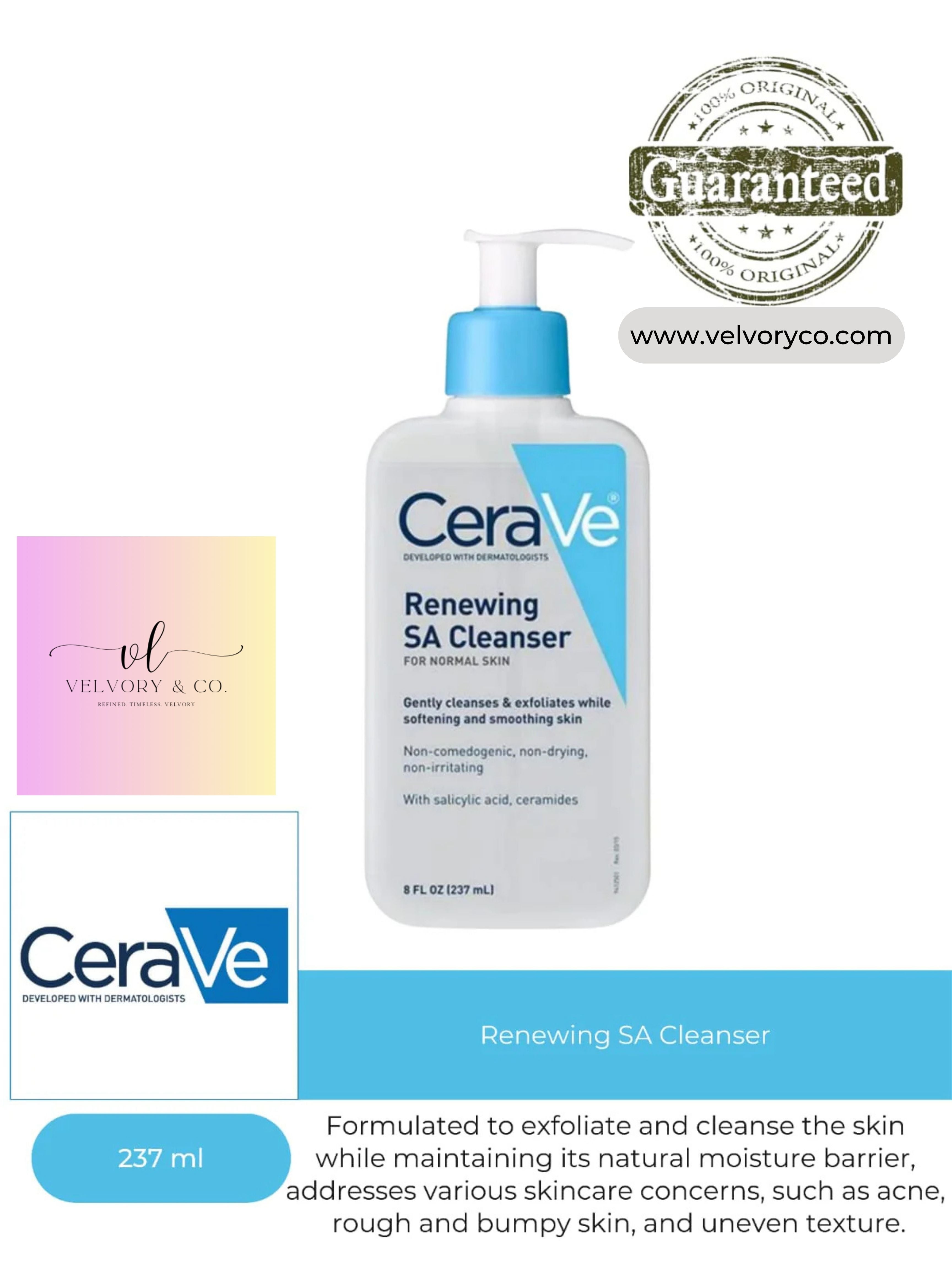 CeraVe Renewing SA Cleanser-237 ml