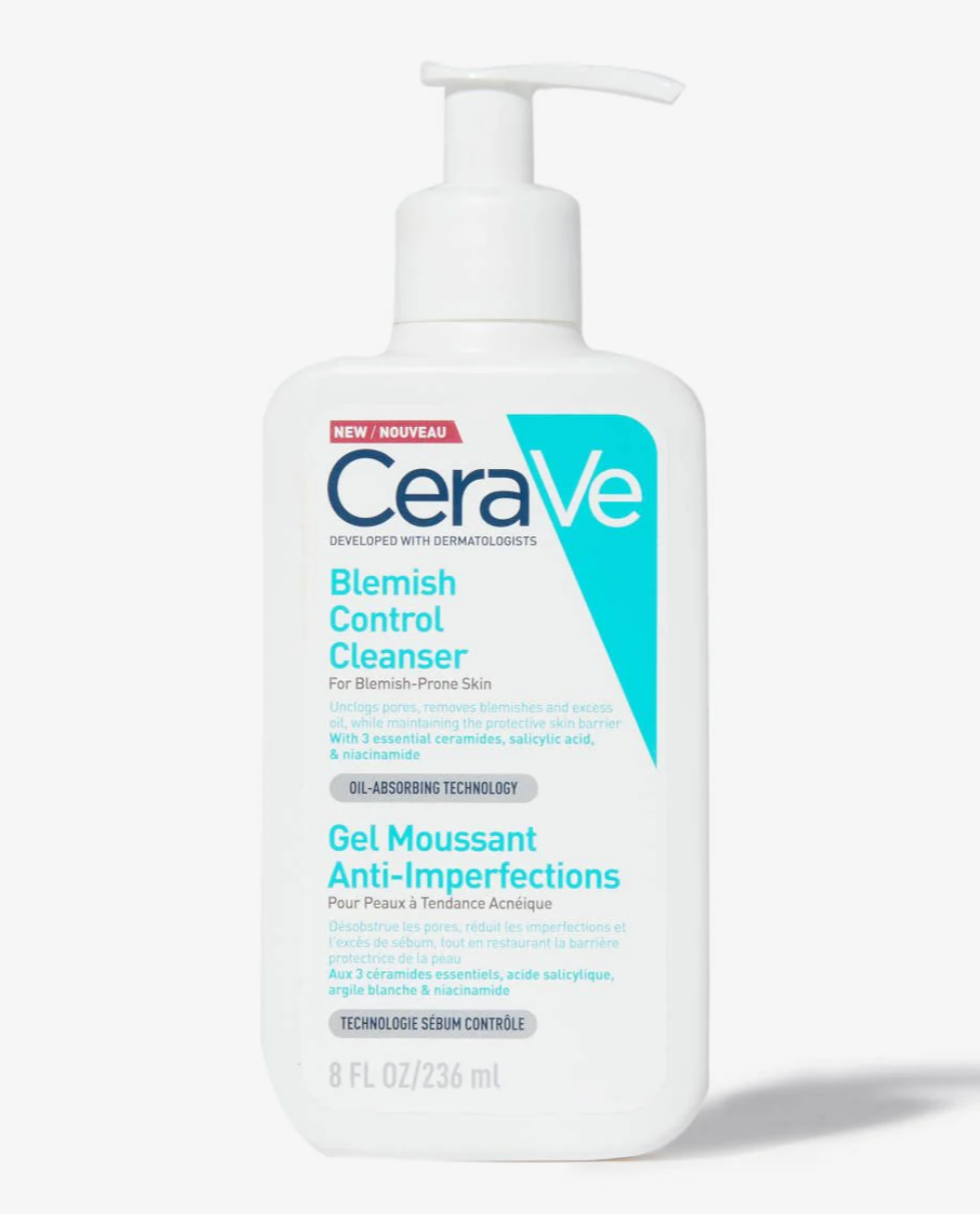 CeraVe - Blemish Control Face Cleanser with 2% Salicylic Acid & Niacinamide for Blemish-Prone Skin 236ml