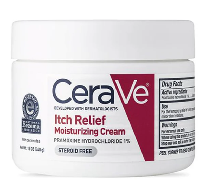 CeraVe- Itch Relief Moisturizing Cream Fragrance Free -12.0oz , 340g
