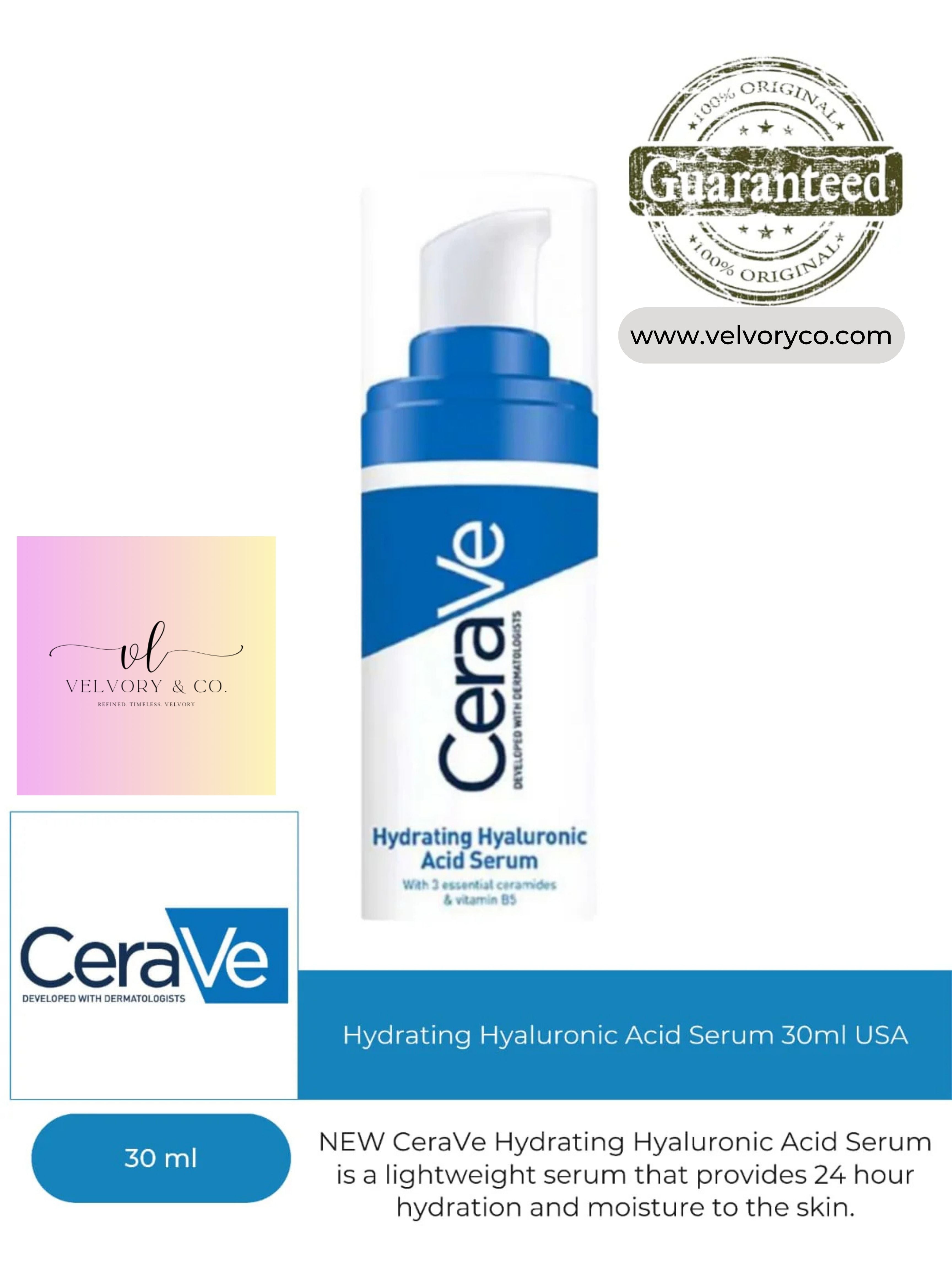 CeraVe- Hydrating Hyaluronic Acid Serum 30ml USA
