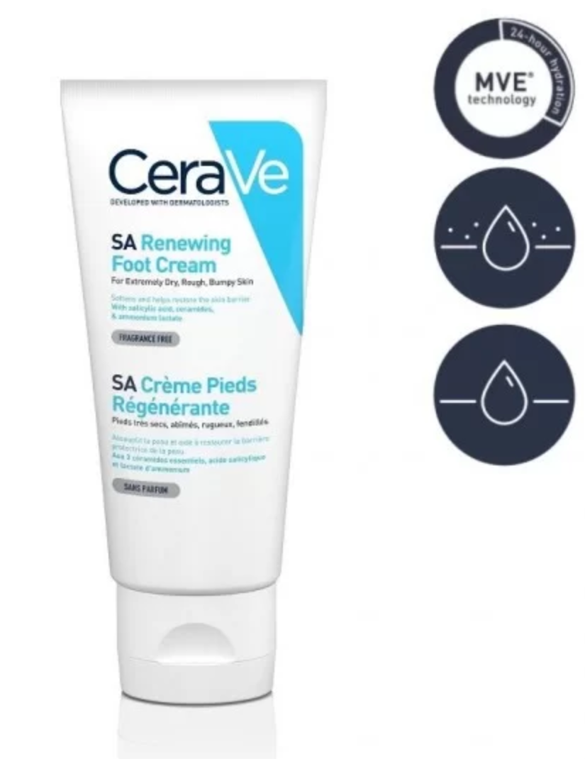 CeraVe- SA Renewing Foot Cream 88ml