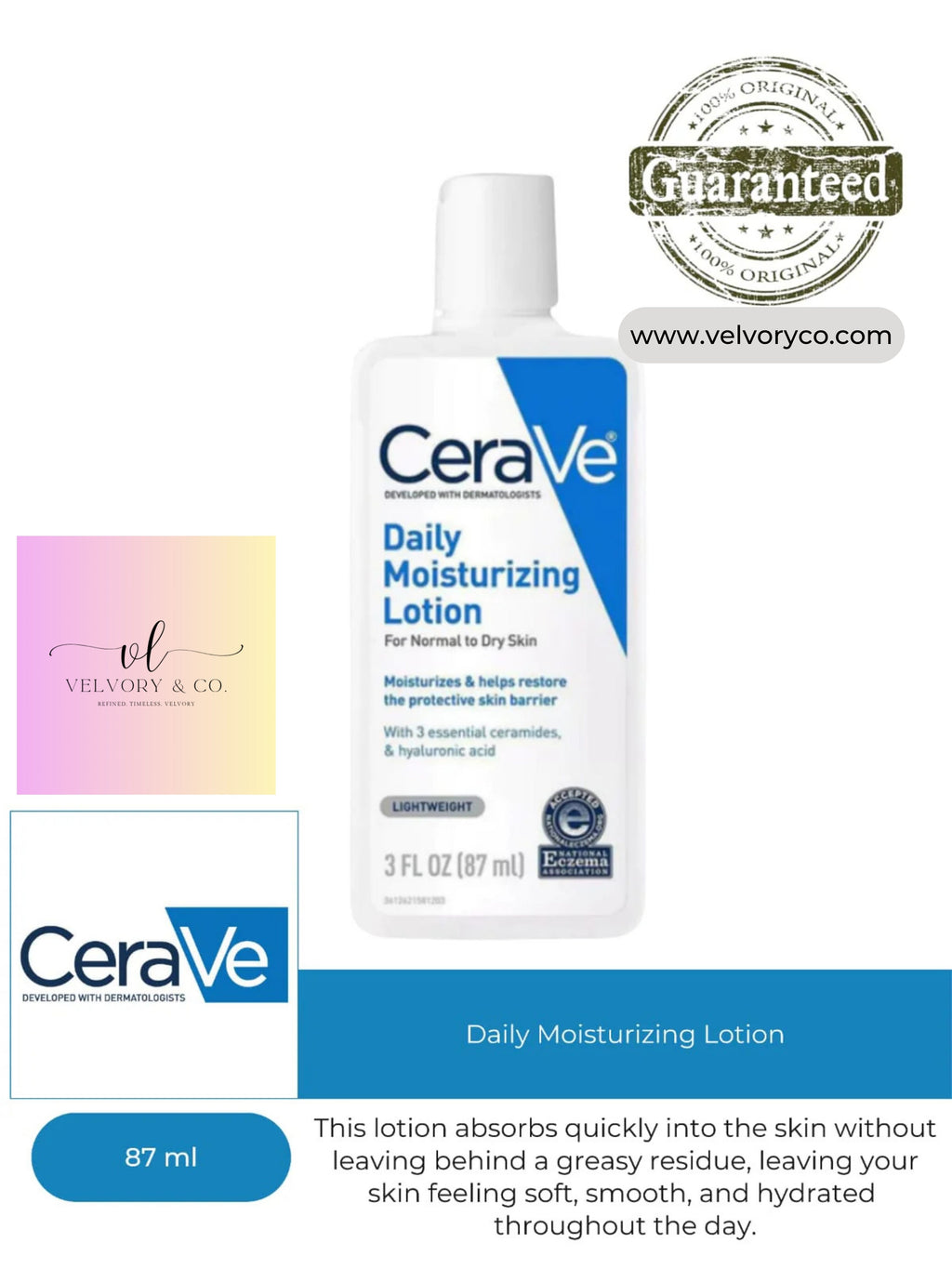 CeraVe Daily Moisturizing Lotion 87ml