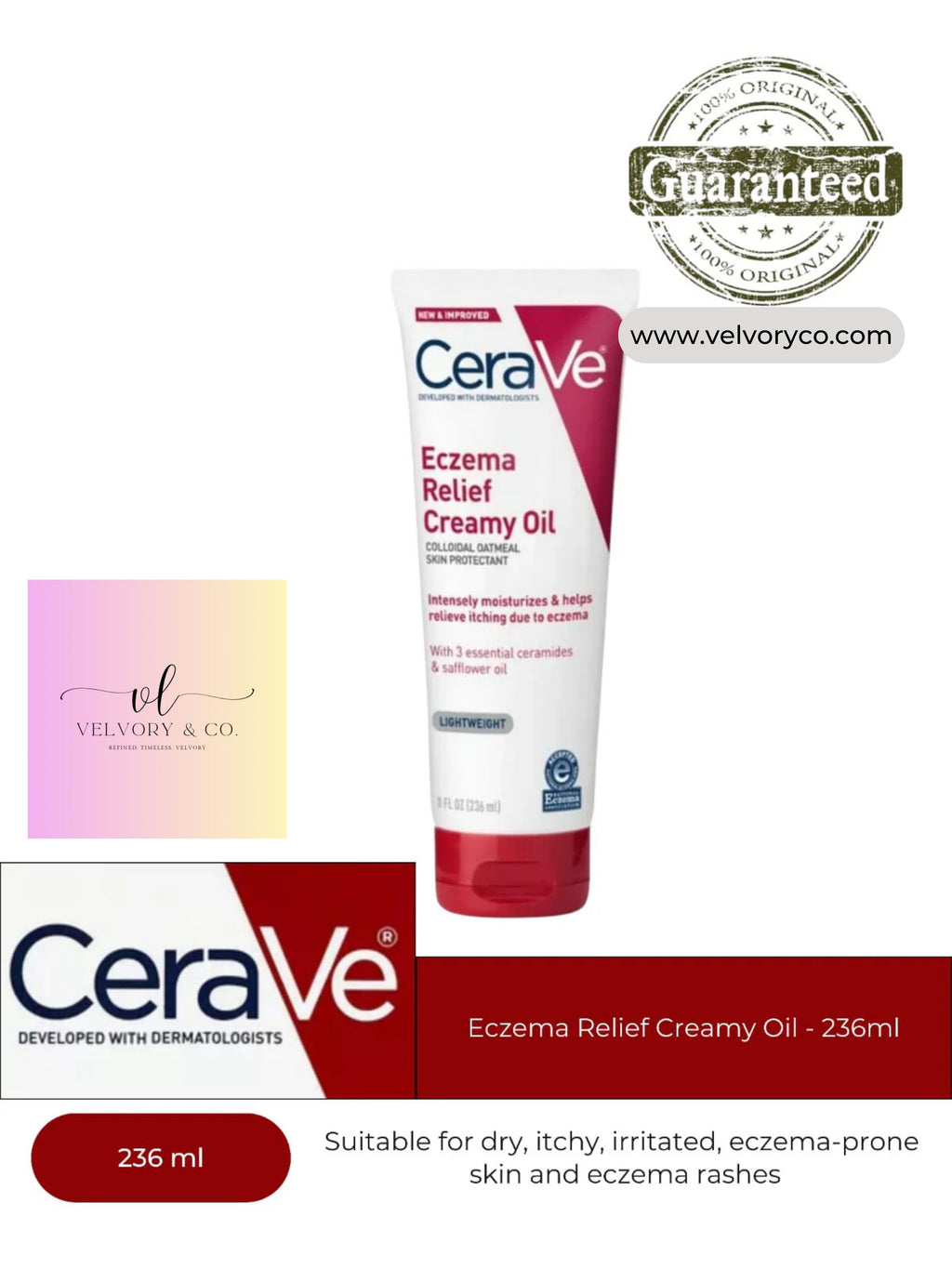 CeraVe - Eczema Relief Creamy Oil - 236ml