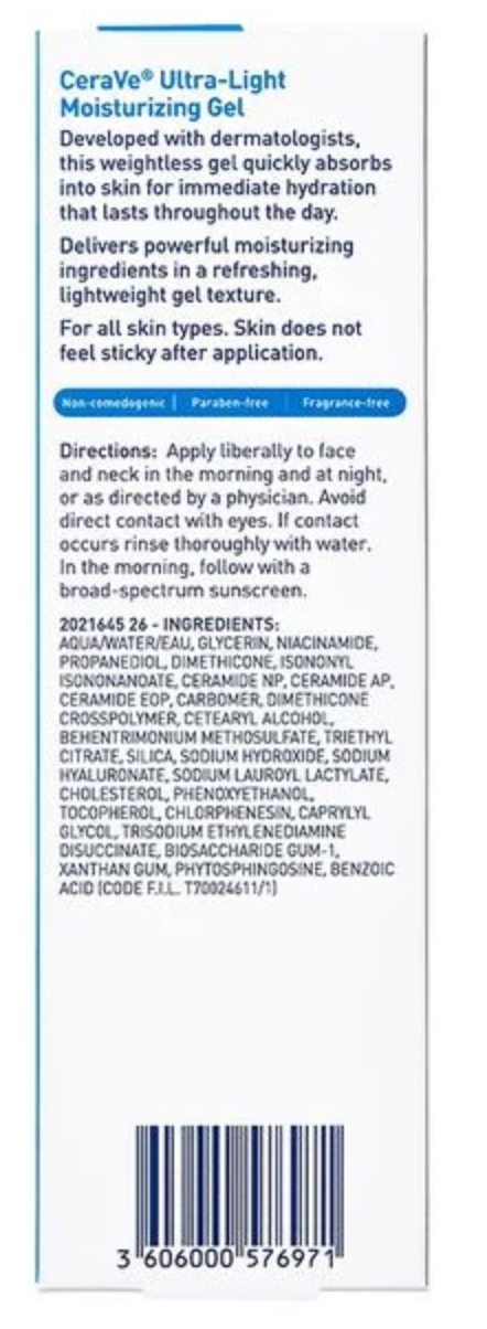 CeraVe Ultra Light Moisturizing Gel 52ml