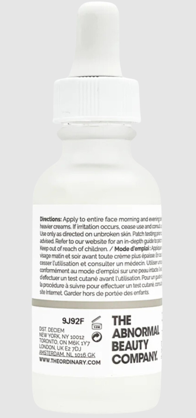 THE ORDINARY NIACINAMIDE 10% + ZINC 1% (60ML)