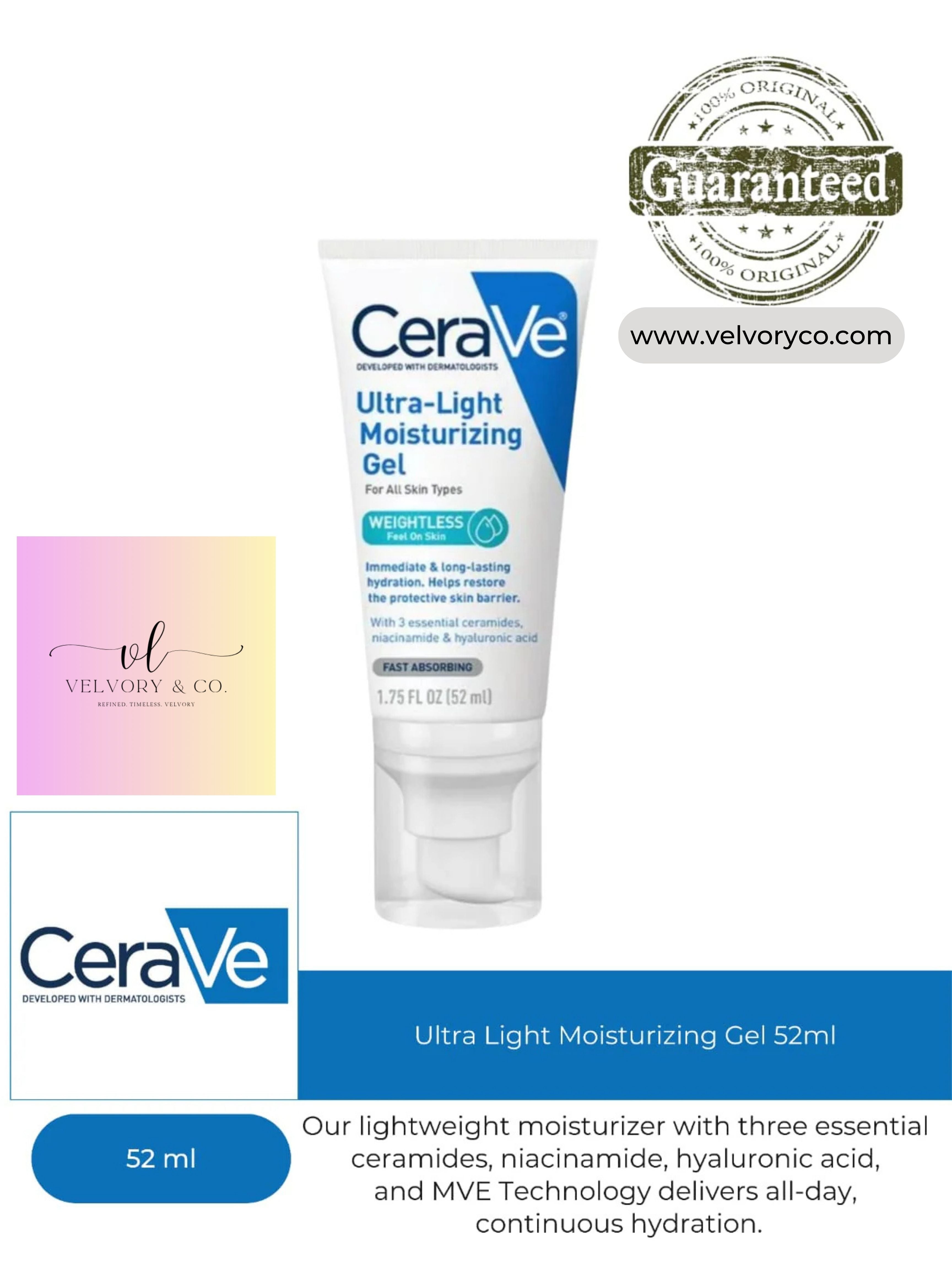 CeraVe Ultra Light Moisturizing Gel 52ml