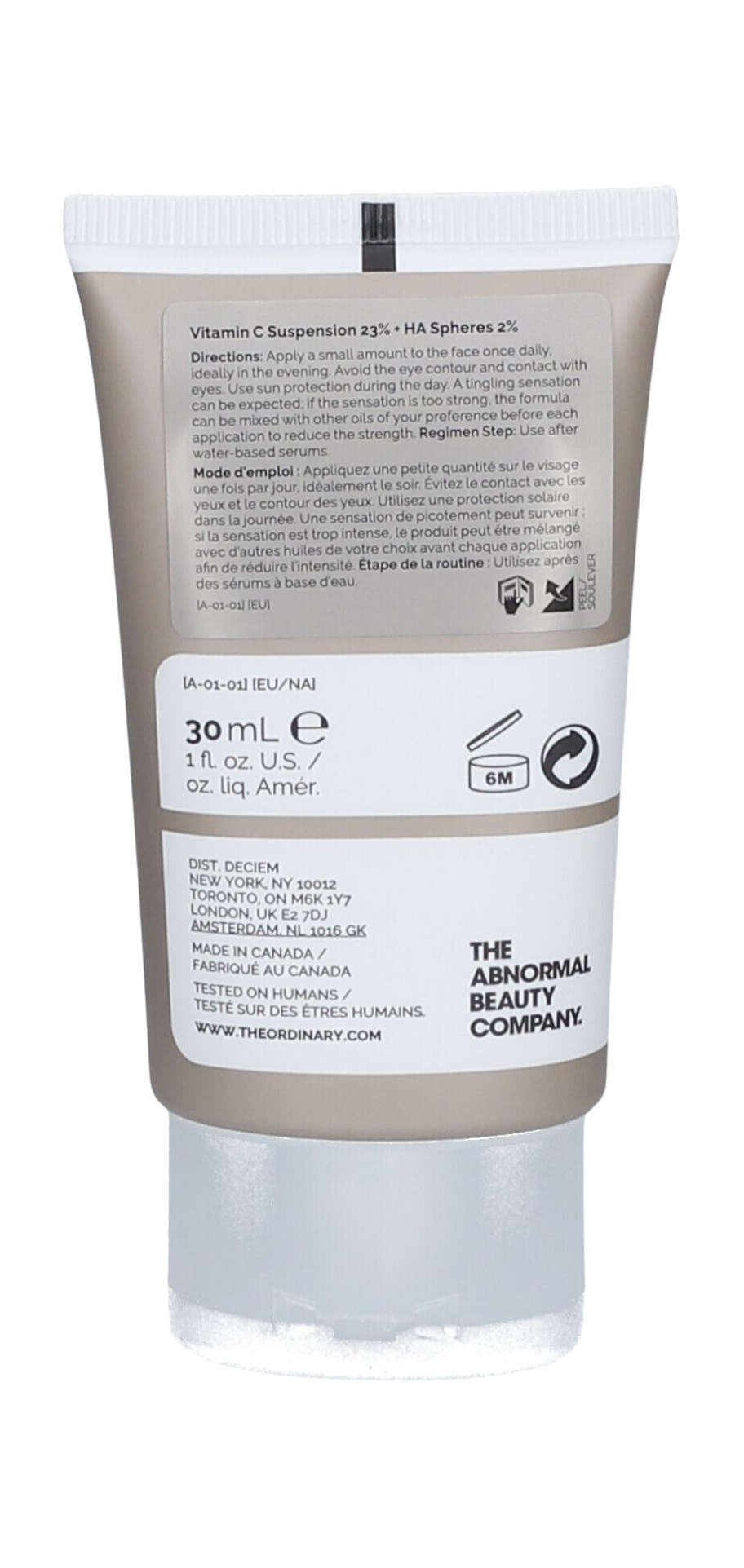 The Ordinary Vitamin C Suspension 23% + HA Spheres 30ml