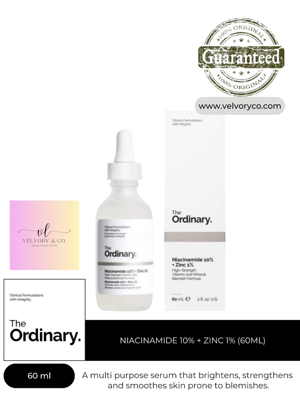 THE ORDINARY NIACINAMIDE 10% + ZINC 1% (60ML)