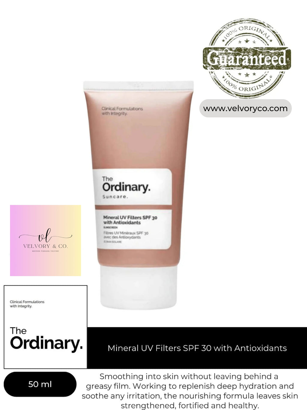 Ordinary Mineral UV Filters SPF 30 with Antioxidants