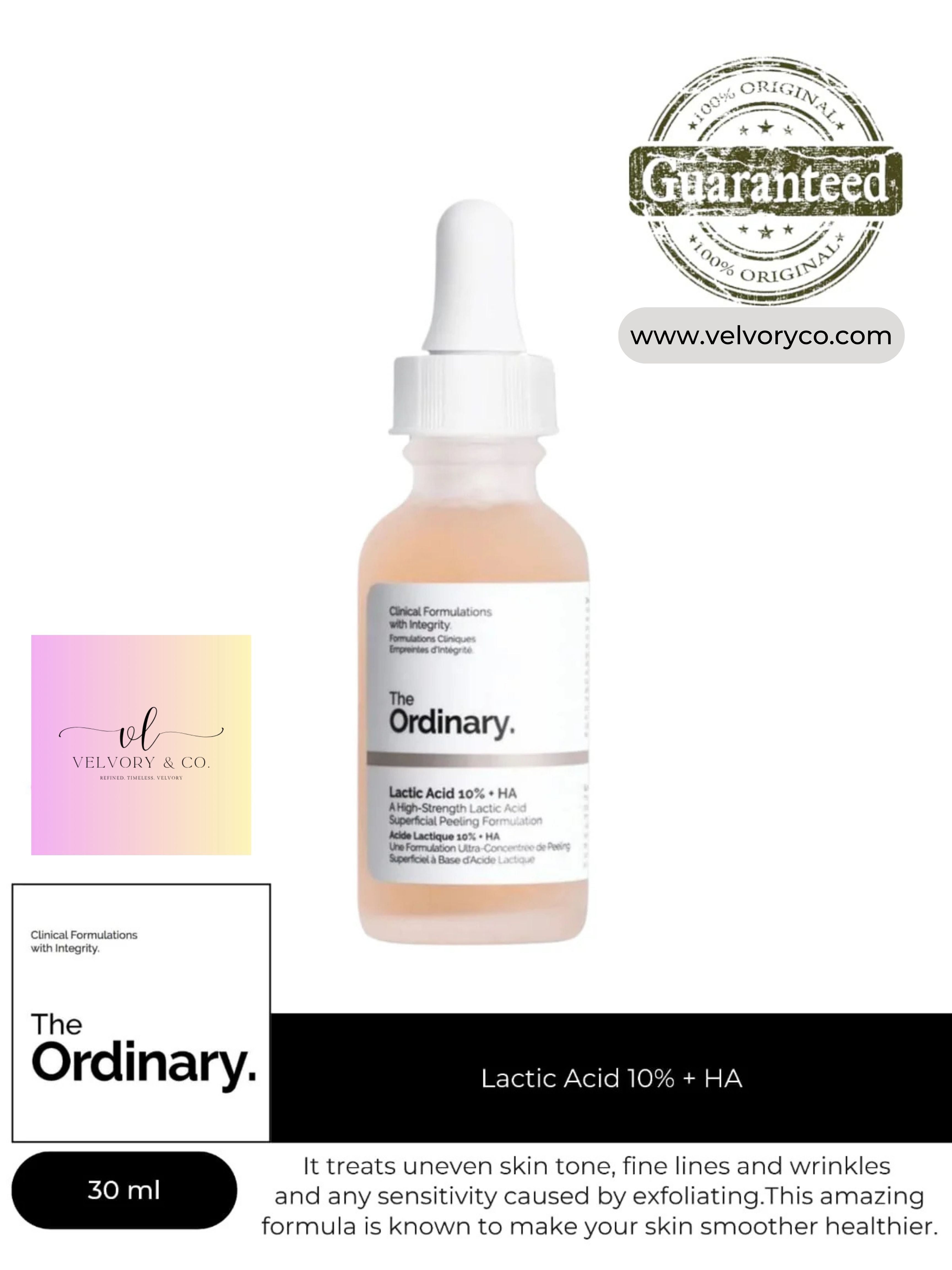 Ordinary Lactic Acid 10% + HA