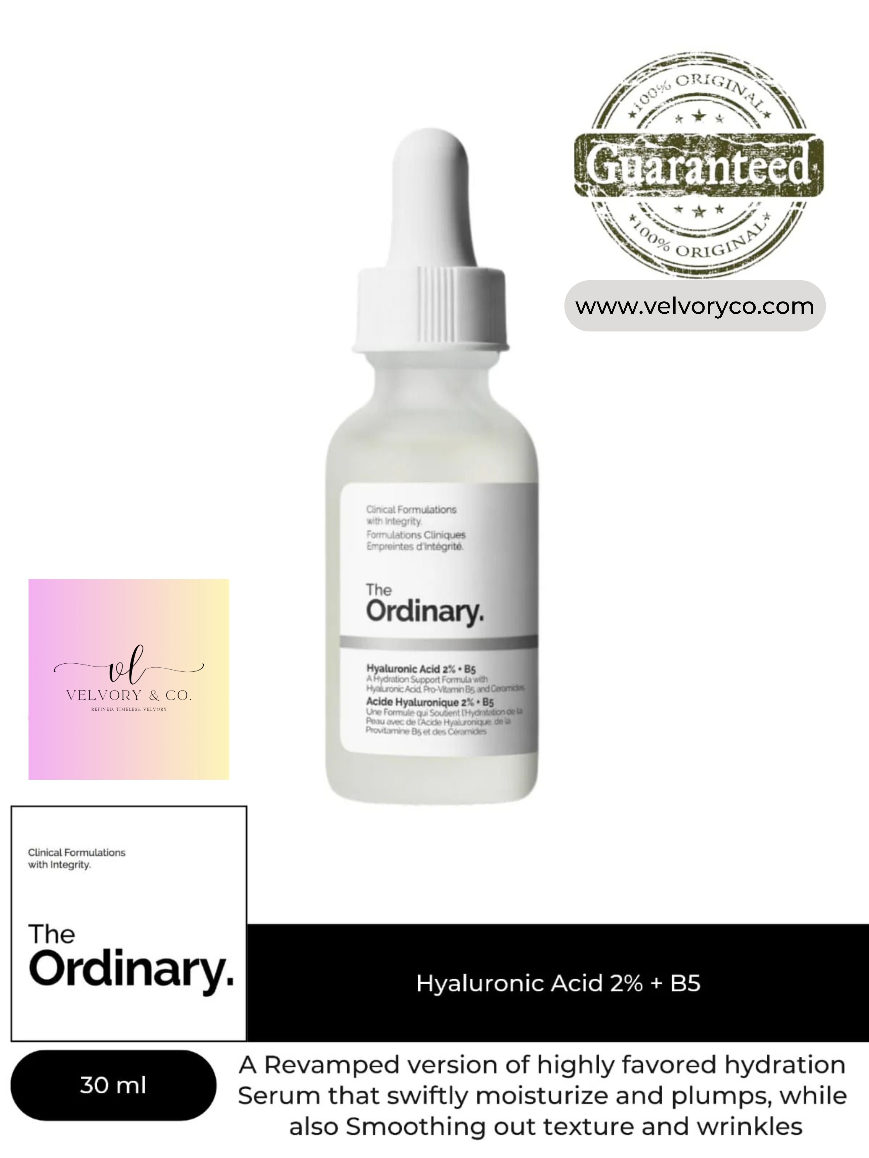 The Ordinary Hyaluronic Acid 2% + B5 – 30ml
