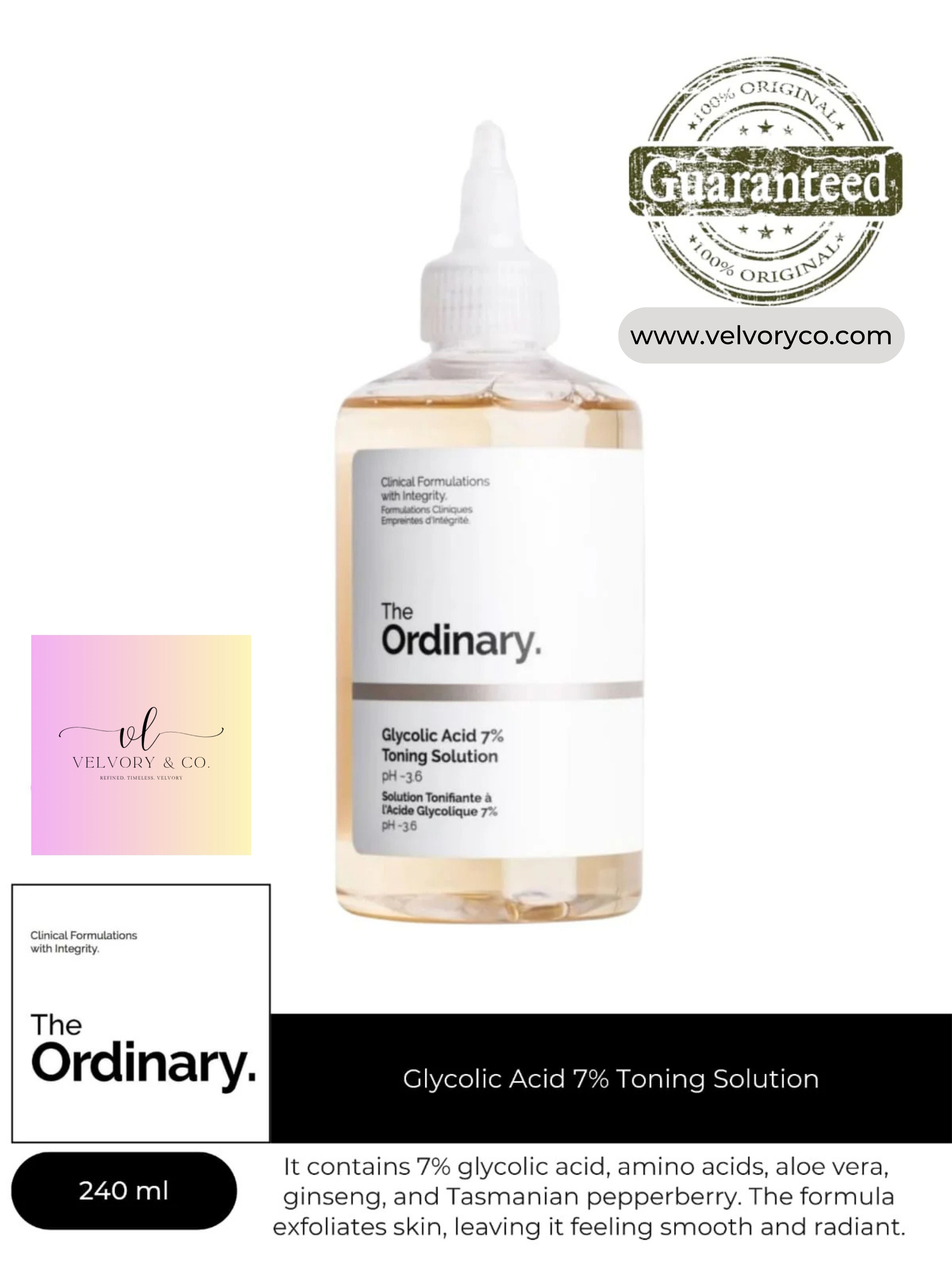 The Ordinary Glycolic Acid 7% Toning Solution 240 - Ml