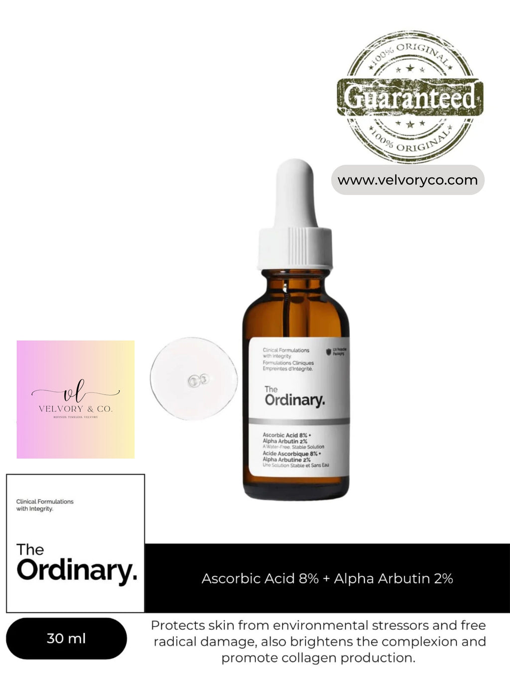 The Ordinary Ascorbic Acid 8% + Alpha Arbutin 2%