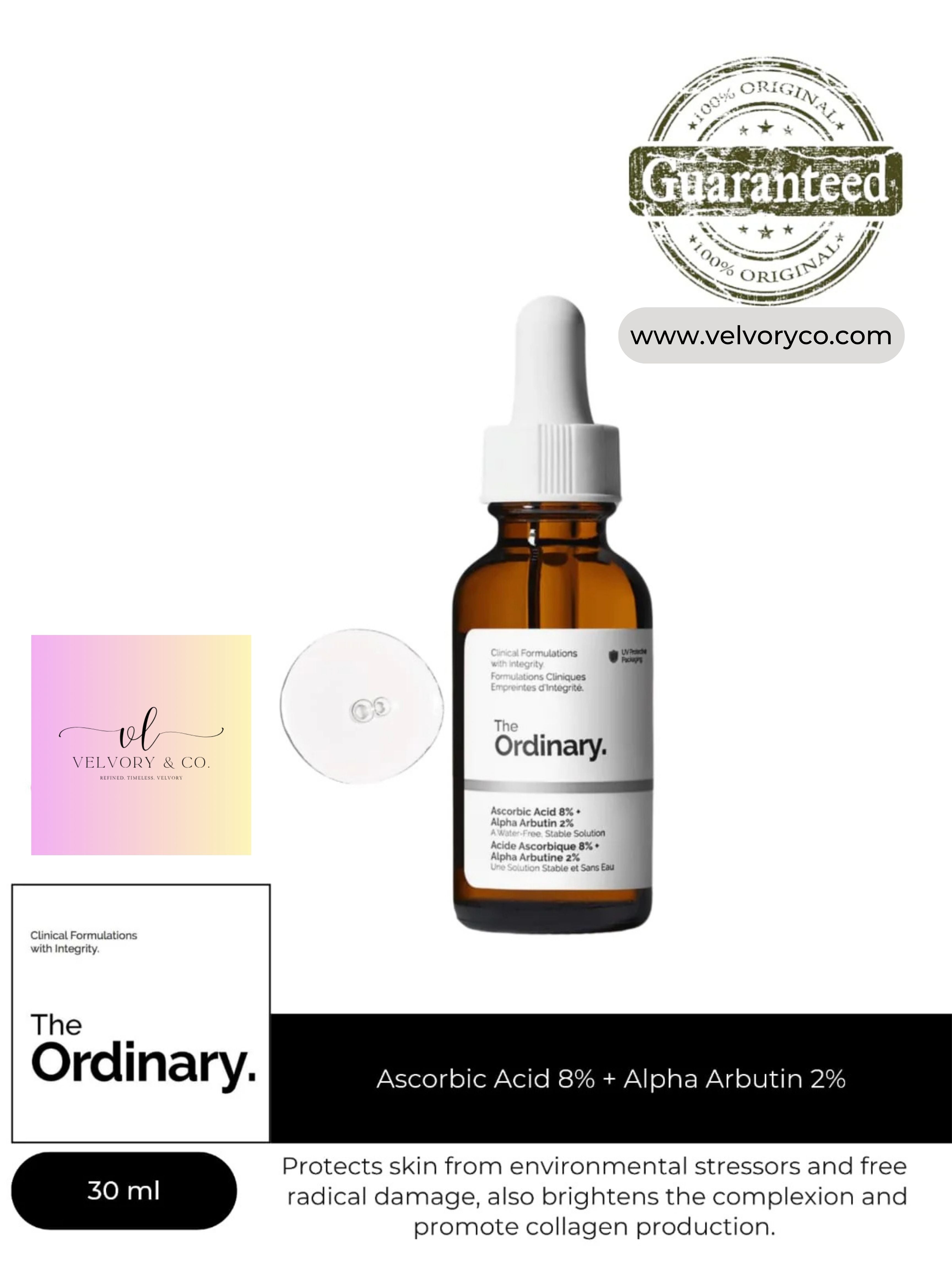 The Ordinary Ascorbic Acid 8% + Alpha Arbutin 2%