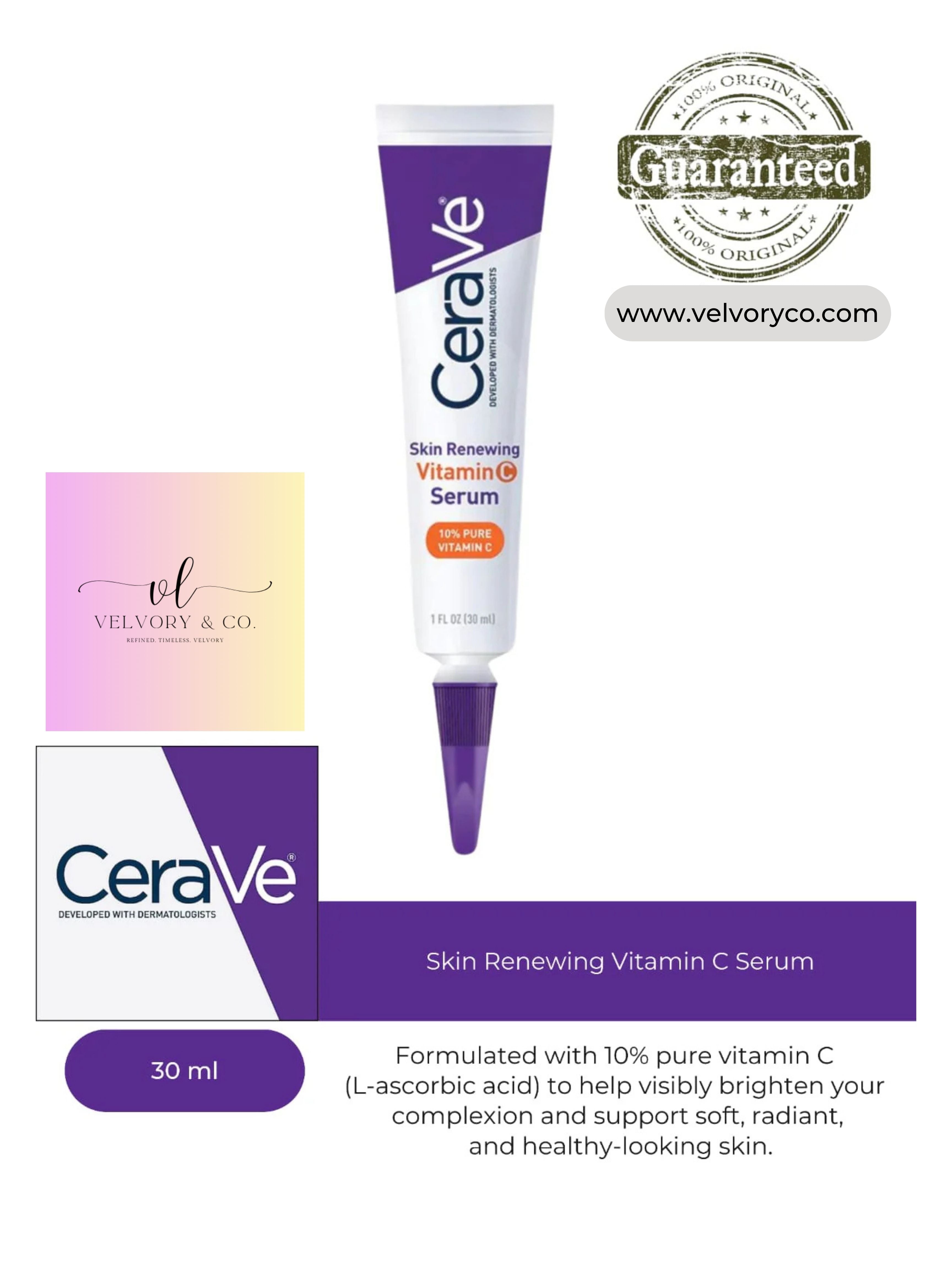 CeraVe- Skin Renewing Vitamin C Serum, 30ml
