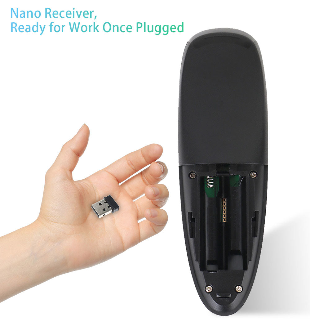 G10 Smart Voice Remote Control 2.4G RF Gyroscope Backlit Wireless Air Mouse