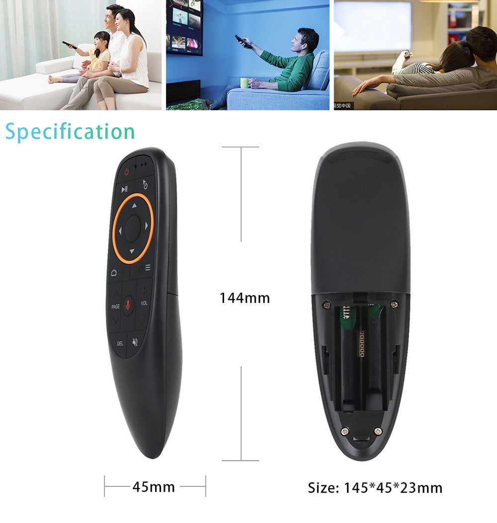 G10 Smart Voice Remote Control 2.4G RF Gyroscope Backlit Wireless Air Mouse