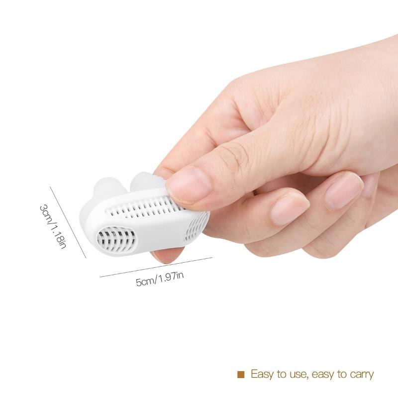 2 in 1 Anti Snore + Air Purifier Magnetic Silicone Snoring Stopper Sleep Device