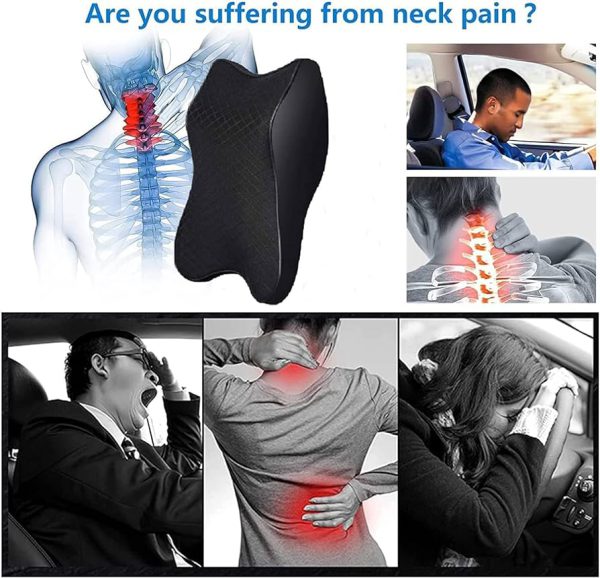 Car Seat Headrest Cushion Memory Foam Pillow Neck Support – Pillow Car Cushion