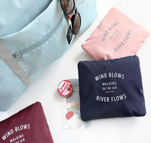 Foldable Travel Duffel Bag, Lightweight Carry On Luggage Bag For Women And Men, Waterproof Multipurpose Sport Duffle For Sports, Gym, Vacation (random Color)