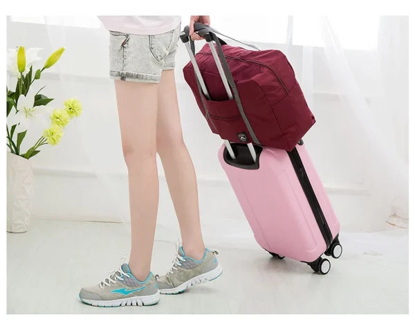 Foldable Travel Duffel Bag, Lightweight Carry On Luggage Bag For Women And Men, Waterproof Multipurpose Sport Duffle For Sports, Gym, Vacation (random Color)