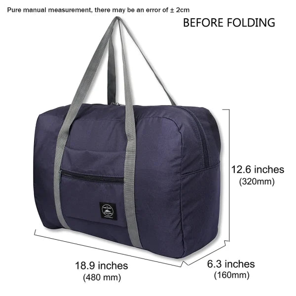 Foldable Travel Duffel Bag, Lightweight Carry On Luggage Bag For Women And Men, Waterproof Multipurpose Sport Duffle For Sports, Gym, Vacation (random Color)