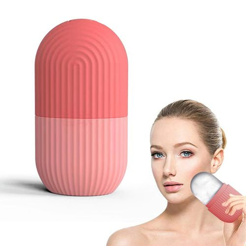 Silicone Cube Face Facial Ice Roller | Massage Face Roller | Frozen Facial Reusable Ice Face Roller Skincare Tool