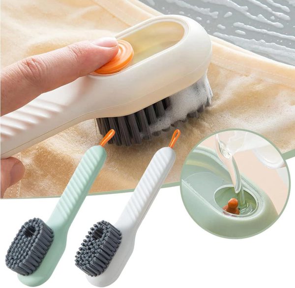 Soft Bristle Automatic Liquid Long Handle Cleaning Brush