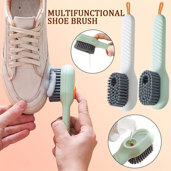 Soft Bristle Automatic Liquid Long Handle Cleaning Brush