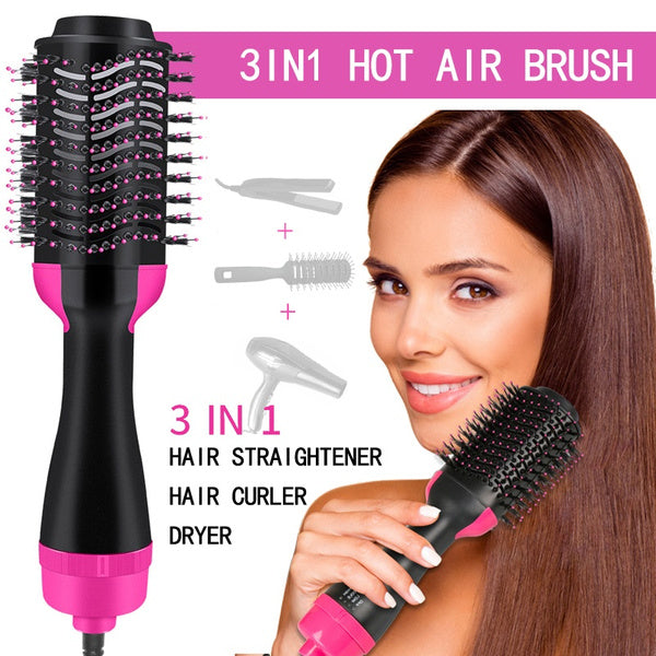 One Step 3 In 1 Hot Air Brush (Dryer + Styler)