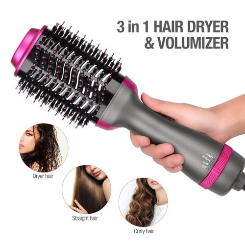 One Step 3 In 1 Hot Air Brush (Dryer + Styler)