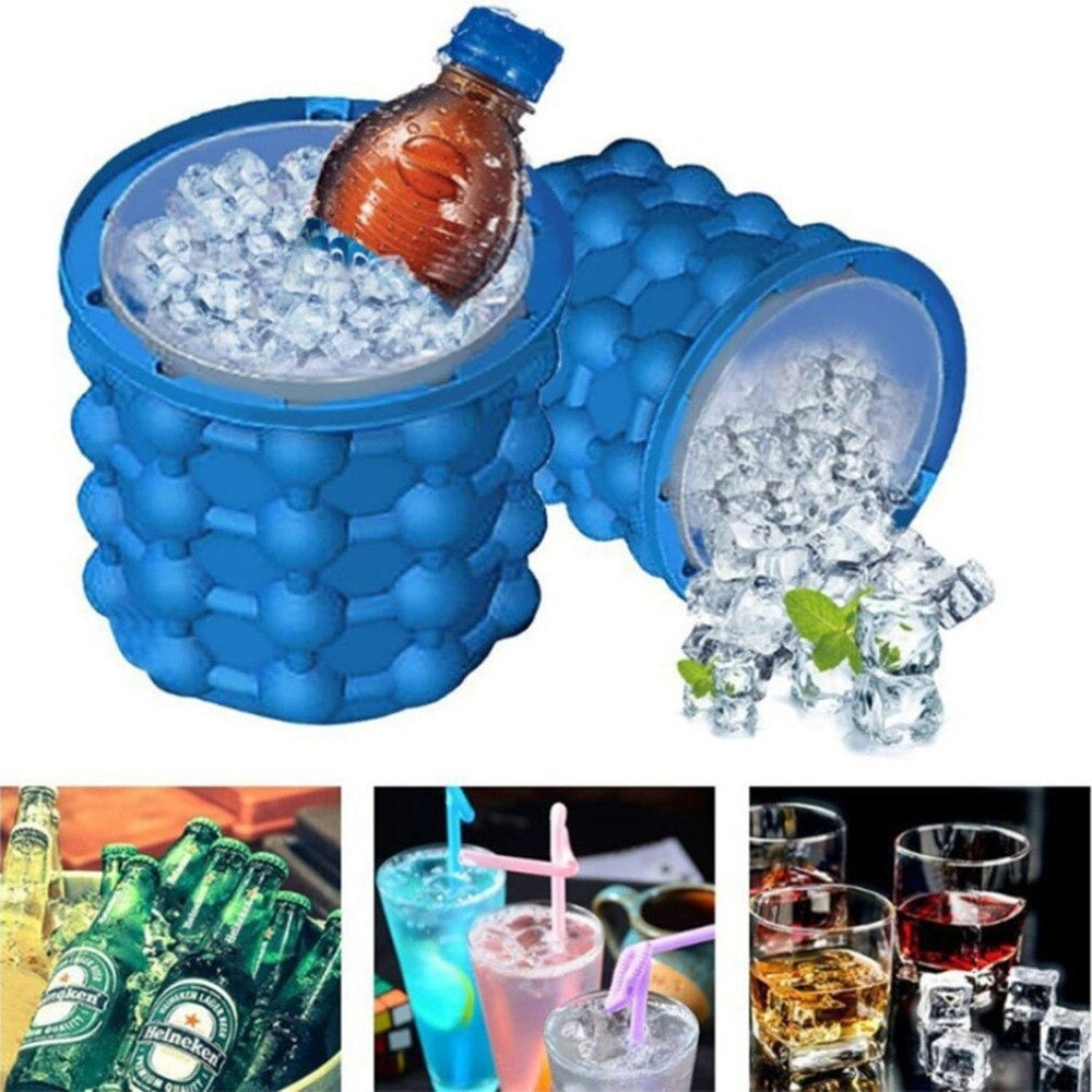 Silicone Ice Bucket, Ice Cube Genie, Ice Cube For Summer