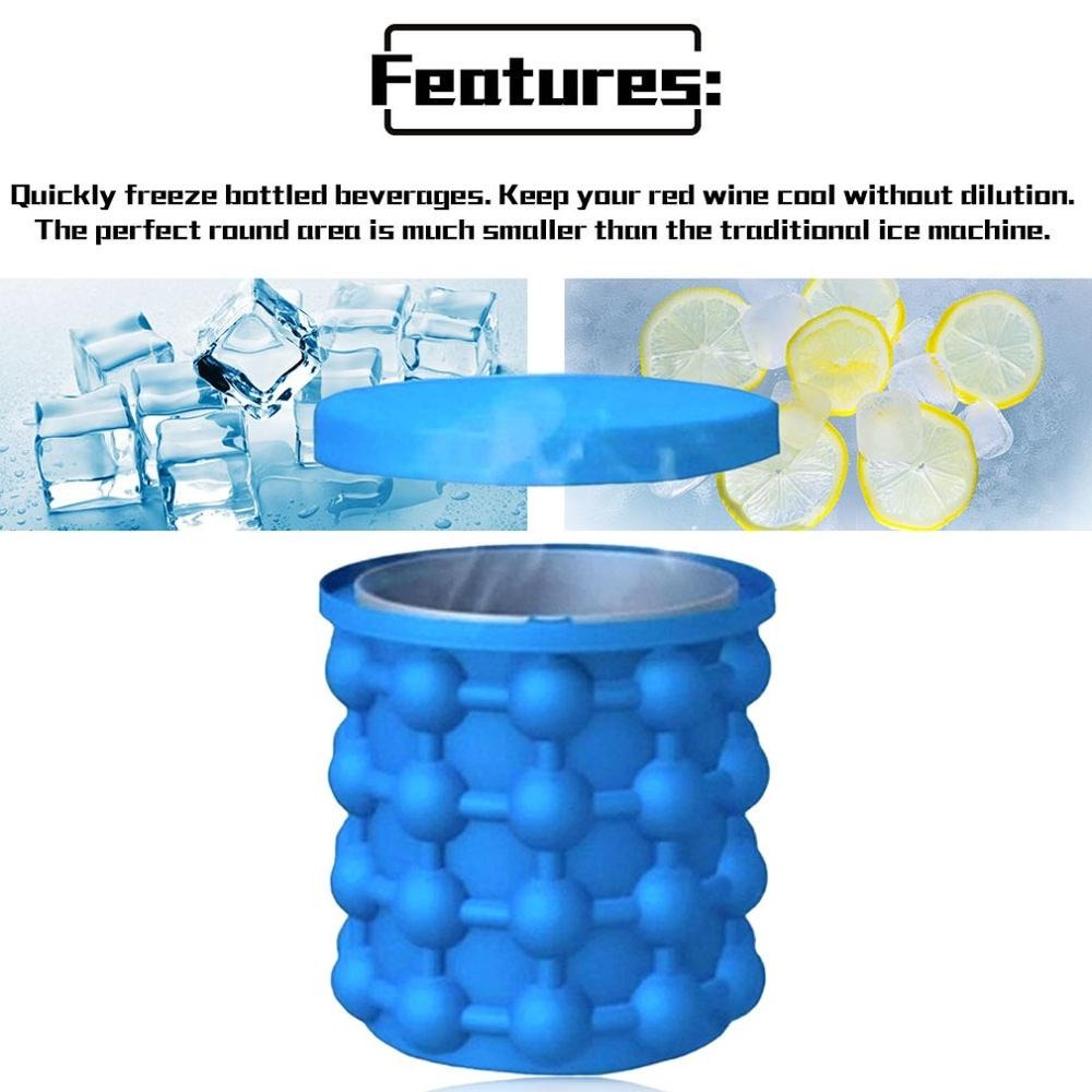 Silicone Ice Bucket, Ice Cube Genie, Ice Cube For Summer