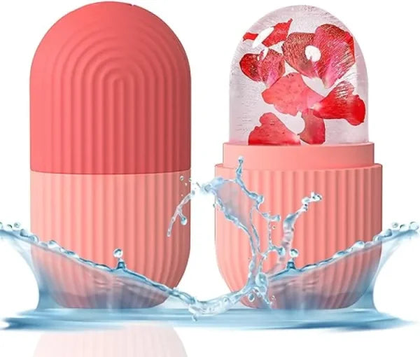 Silicone Cube Face Facial Ice Roller | Massage Face Roller | Frozen Facial Reusable Ice Face Roller Skincare Tool