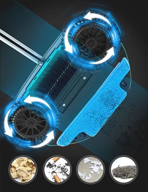 Sweep Drag All In One Hand Push Type Stainless Steel Household Vacuum Cleaner