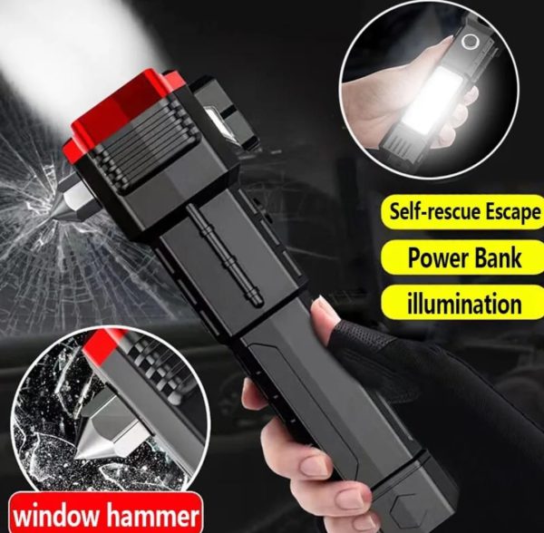 Versatile High-power Led Flashlight: Rechargeable And Multifunctional For Your Lighting Needs(1200mah)0 Mh)